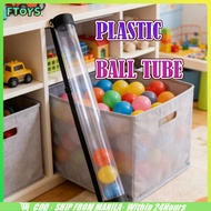 Shipped In 24 Cm.length 64.5/94.5 Cm.tennis Ball Storage Tennis Holder Clear Color Can Hold Up To 15