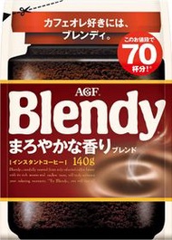 味之素AGF Blendy 溫和香氣綜合咖啡袋裝 140g
