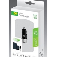 GP Dual USB Car Charger CC31 3.4A(Output 2.4A+1.0A)