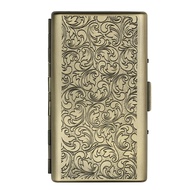 Metal Cigarette Case Box - Small Cigarette Case Ciggerate Holder Case,Double Sided Spring Clip Open 
