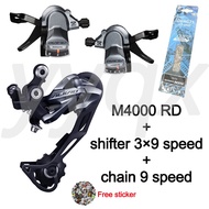 Shimano shifter 9 speed Groupset M4000 Alivio Groupset RD 9 speed MTB Bike Cassette cogs 9 speed set