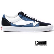 VANS OLD SKOOL WARP NAVY TRUE WHITE  (สินค้ามีประกันแท้)