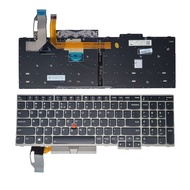 FOR Lenovo ThinkPad E580 E585 E590 L580 P52 P53 T590 Keyboard US Backlit silver