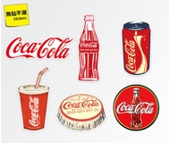 [行李·Macbook貼紙] Coka Cola 可口可樂覆古懷舊風筆記本電腦貼紙行李箱頭盔遮擋劃痕機車防水貼 Apple ipad macbook