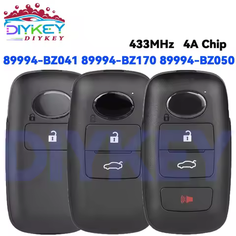 DIYKEY 2/3 Buttons 433MHz FSK 4A Chip 89994-BZ170 89994-BZ041 89994-BZ050 Smart For Toyota Raize Roc