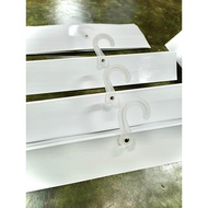 GANTUNGAN Textile Fabric Hanger/ Fabric Sample Hanger Textile and Garment Hanger Plain White Thick
