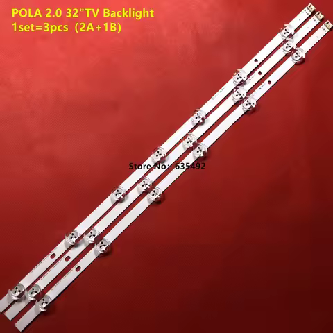 3PCS LED Backlight Strip for POLA 2.0 32INCH 32LN545B 32LN550B 32LN570R 32LN570B 32LN536U 32LN5180 3