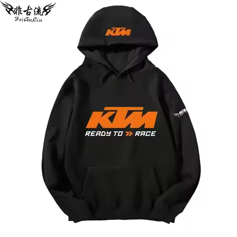 KTM Tout-terrain Pour Motos Lourdes Veste Pour Passionnés De Moto Sweat À Capuche Pour Hommes
