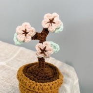 獨家設計 | 手工鉤織櫻花小盆栽