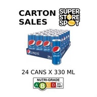Pepsi 330ml Can Drinks Carton (24 cans per carton)