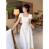 bridesmaid dress bridesmaid dress plus size White French Dress - Elegant Bridesmaid Attire for Women