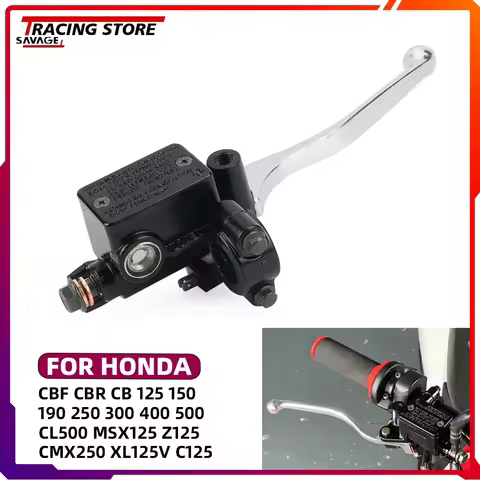 Front Brake Master Cylinder For HONDA CBR CBF CB 125 150 190 250 300 400 500 CL500 MSX125 Z125 C125 