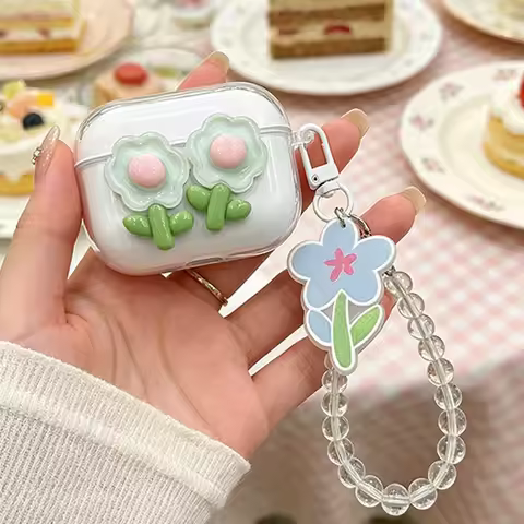 flower pendant Case for Sony WF-1000XM6 / WF-1000XM5 WF-1000XM4 XM3 Case Silicone earphone Cover