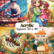 [Boobiyo] Diamond Painting Square 30x40 Square/ No Frame