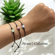 Initial bracelet - Letter bracelet - Bracelet TALI - Drawstring bracelet -