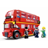 Sluban Beam Toys Bricks London Bus Vehicle Model M38-B0708 Boys Toys