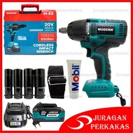 Terbaru Modern M-65 Cordless Impact Wrench 650 Nm Baterai 20V Mesin Buka Baut 100% Ori