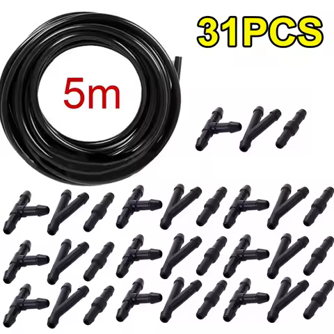 5M/1M Car Wiper Blade Pipe Windshield Wiper Tube with 30/3Pcs T/Y/I Type Splitter Windshield Washer 