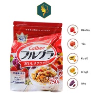 Red Calbee Cereal, Calbee Fruit Cereal 750g Japan