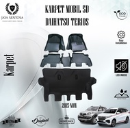 Karpet Mobil 5D Daihatsu Terios 2014 - 2026 + Alas Kaki Karpet 5D New Model Fullset