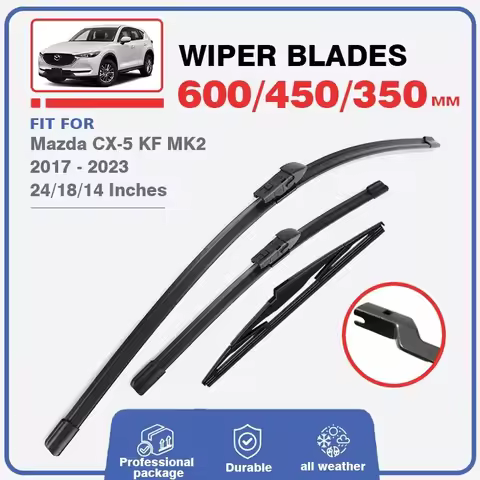Wiper Blades Set For Mazda CX5 CX-5 CX 5 KF MK2 Front Rear Windshield Windscreen Wiper Window 2017 2