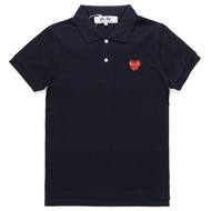 New CDG PLAY Comme Des Garcon Red Heart Men Women POLO Casual Short-Sleeved t-Shirt 0215