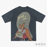 DOSH MENS OVERSIZED LOONEY TUNES เสื้อยืดโอเวอร์ไซส์ DLTMT5023-CC1 (M-2XL)