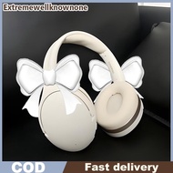 EONE Silicone Bow Headphone Accessory, 2 Pa 3D Bows Decor For Headphones, Cute Earphone Decorations 