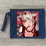 Anime Nana Osaki Manga Denim Makeup Organizer Women's Canvas Makeup Bag Environmental Protection Lar