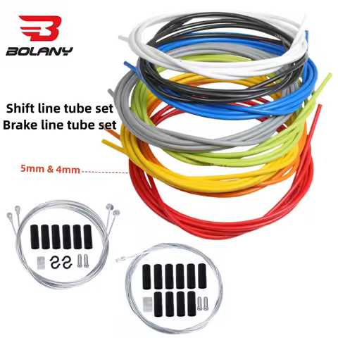 BOLANY 2.5m Bicycle Brake Cables Pipe 5mm MTB Road Bike Brake Cable Wire Bicycle Accessories 8Color 