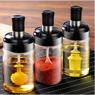 Glass Jar Spice Airtight Containers Condiment Seasoning Bottle Storage Spice Jars Pot