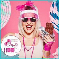 HO 80s Dress Costume Accessories for 80s Party Dress-up Halloween Cosplay
