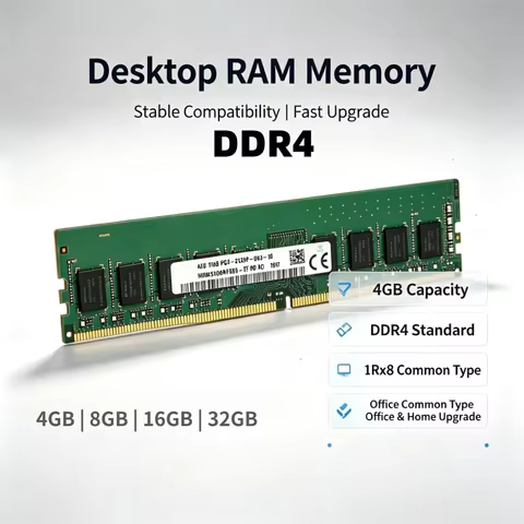 DDR4 4GB 8GB 16GB 32GB Desktop RAM 1Rx8 PC4‑2133P 2133MHz 2400MHz 3200MHz UDIMM 288Pin 1.2V DIMM Mem