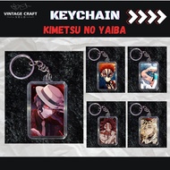 GANTUNGAN Demon Slayer Anime Acrylic Keychain / Cool Keychain Muzan, Douma, Akaza, Kokushibo