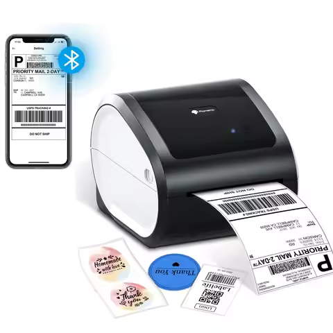 2XL Label Capaticy Label Printer D520BT Thermal Label Maker Bluetooth USB Connection for Waybill Log