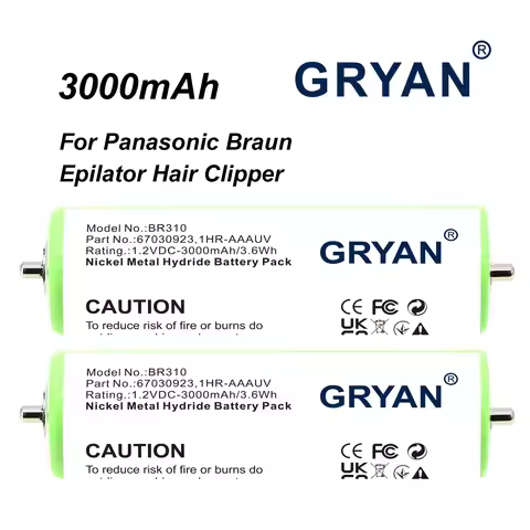 1.2V 3000mAh Replacement Battery For Panasonic ER1410 ER1411 ER1420 ER1421 ER1510 ER1511 ER1610 ER16