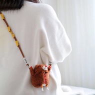 HMF幾維鳥絨毛穿搭暖手充電寶可斜掛裝飾充電寶