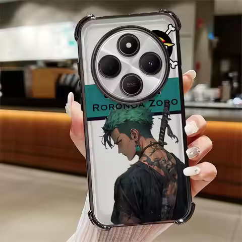 Anime Ones Pieces Zoro Soft Cover Case for Xiaomi Redmi 14C K80 5G K80 Pro 13C A3X A3 A5