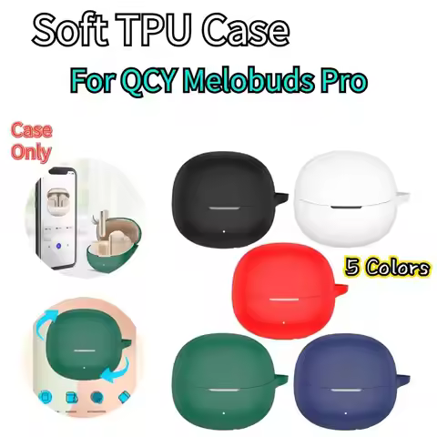 Soft TPU Case For QCY Melobuds Pro Anti Drop Dustproof Earphone Charging Case Protective Shell Silic
