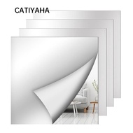 CATIYAHA 1pc Acrylic Mirror Sheet, Shatterproof 1.6mm Thick Non Glass Mirror Stickers,  Simple DIY C