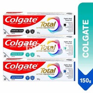 Colgate Total Active Prevention Toothpaste / Charcoal Clean Fresh Mint Whitening, 150g