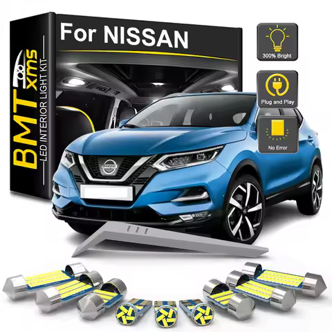 BMTxms Canbus LED Interior Light Kit For Nissan X-Trail T30 T31 T32 Qashqai J10 J11 Patrol Y61 Y62 E