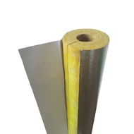 Glass wool insulation pipe Rock wool pipe opening self-adhesive aluminum foil pipe fire resistance h