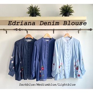DEEROSE EDRIANA DENIM BLOUSE