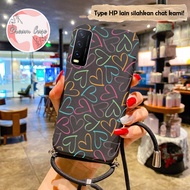 [SSM1] Softcase Sling motif love VIVO Y20 VIVO Y12S - Case Tali VIVO Y20S- Case Gantungan VIVO Y20 -