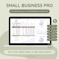 Small Business Tracker Google Spreadsheet Inventory Customer Bookkeeping Order Sales Accounting Invo