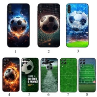 Samsung A30S A50 s  A70 A20 A31 A51 A71 A72 A73 F06 F16 A57 F14 football Soft black phone case