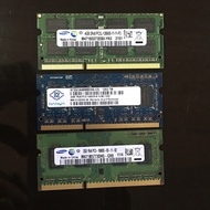 RAM LAPTOP DDR3 2GB + 4GB SEKEN BEKAS