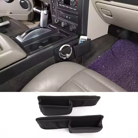 For Hummer H2 2003-2009 Black Car Central Control Side Storage Bag Mobile Wallet Storage Bag Car Int