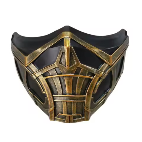 Game Mortal Kombat SCORPION Sub-Zero Mask Resin Made Sub 0 Masks Halloween Cosplay Props Newest 2021